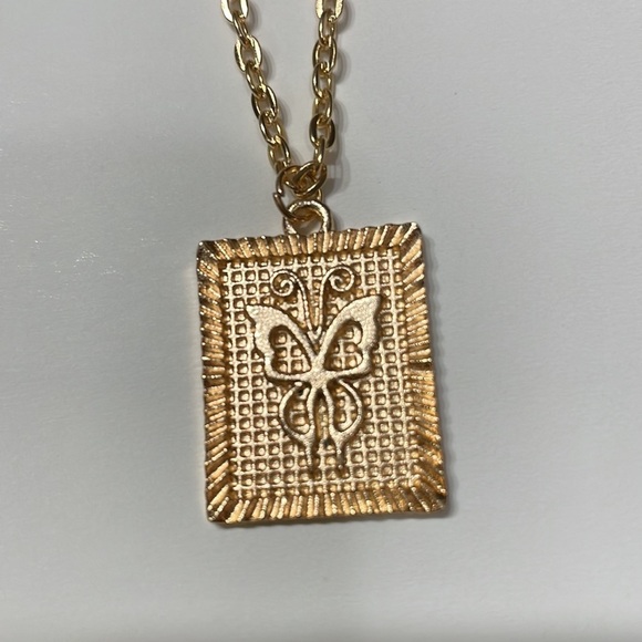 Snake Charm Layered Gold Necklace - Picture 13 of 17